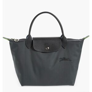 Longchamp Le Pliage Green Recycled Canvas Top Handle Tote Bag